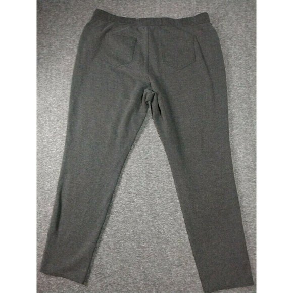 Intro Pants Womens XL Extra Large Skinny Ankle Tummy Control Gray Stretch Crop - Picture 10 of 12